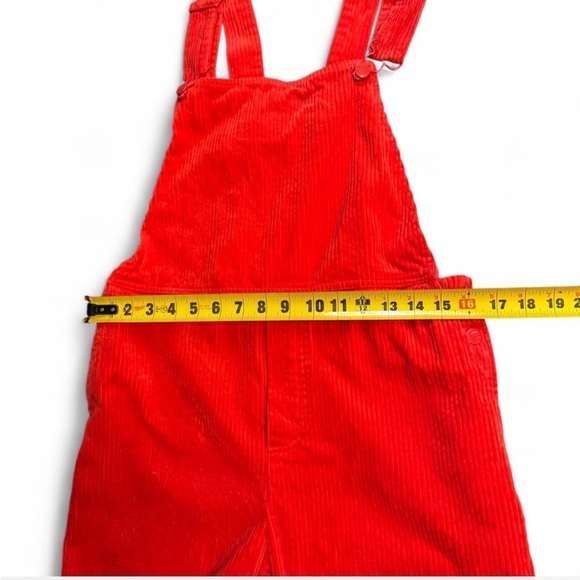 Women’s Red Corduroy Overalls size small - Picture 2 of 6